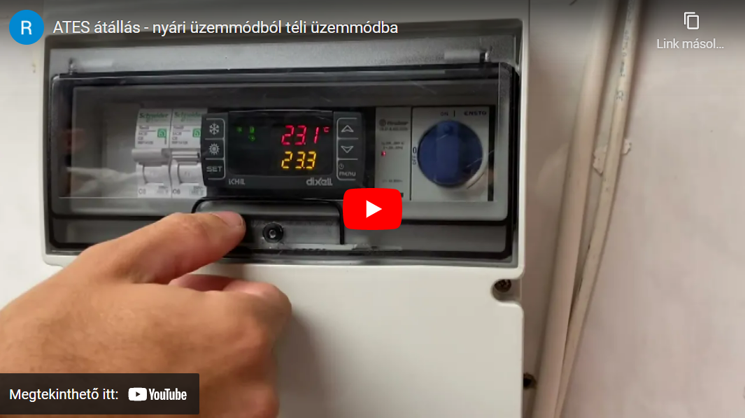 ATES átállás - nyári üzemmódból téli üzemmódba